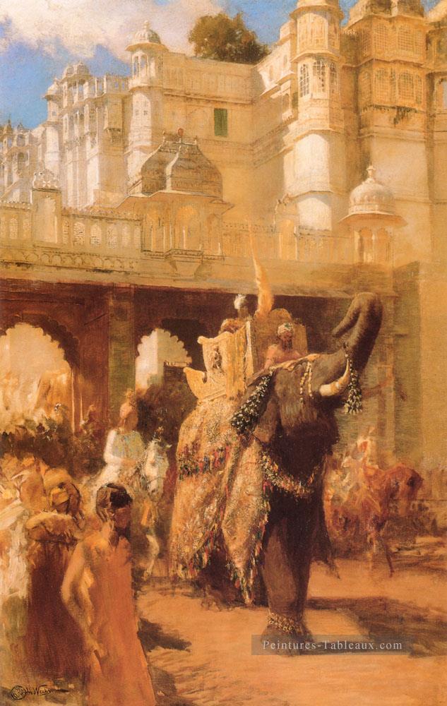 Un Procession Royale Arabe Edwin Lord Weeks Peintures à l'huile